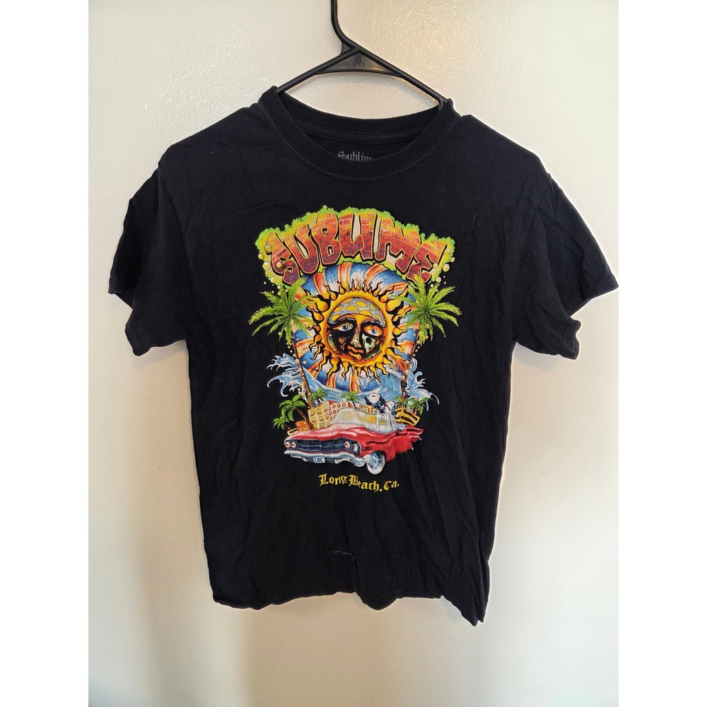 Sublime Graphic T-Shirt Mens Medium Black Sun Long Beach Ca Spencer Gifts 2021